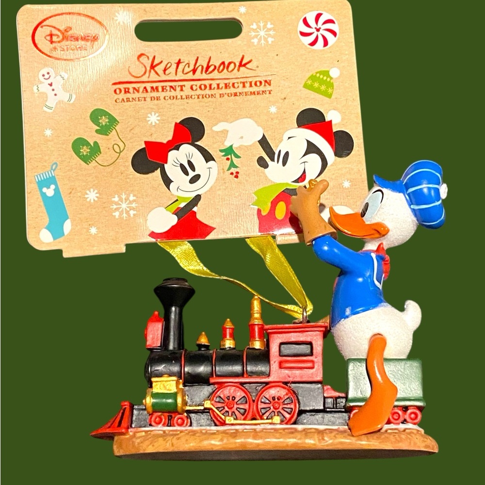 NEW Disney Sketchbook Ornament - Donald Duck "Out of Scale" Train Conductor